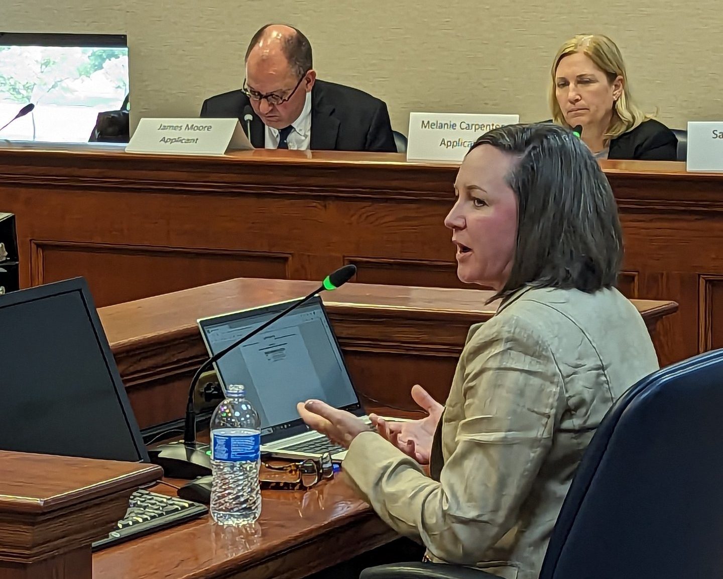 One of Navigator's witnesses was Laura McGlothlin, the company's executive vice president and chief commercial officer. She said Navigator has been in contact with various commercial users of CO2 regarding possible purchases and is considering adding an off-loading site.